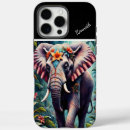 Search for elephant floral iphone cases Blue