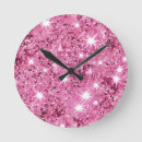 Search for hot pink clocks Trendy