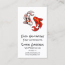 Search for koi fish business cards Zen