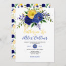 Search for navy and yellow wedding invitations Royal blue
