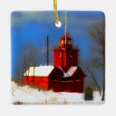 Search for michigan lighthouse christmas tree decorations Big red