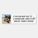Search for teachers bumper stickers English