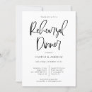 Search for bohemian rehearsal dinner invitations Modern minimalist