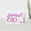 Search for grandma 80th birthday cards Flowers