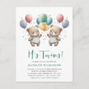 Search for green teddy bear invitations We can bearly wait