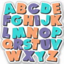 Search for alphabets stickers Kindergarten