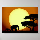 Search for africa silhouette posters Animal