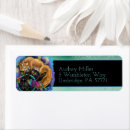 Search for moon and stars return address labels Mystical
