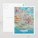 Search for positano postcards Illustration