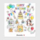 Search for birthday greeting stickers Party