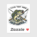 Search for fishing women stickers Bass