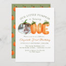 Search for our little pumpkin birthday invitations Boy