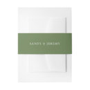 Search for invitation belly bands Solid colour