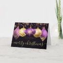 Search for purple and gold christmas cards Winter