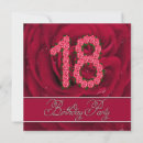 Search for red 18th birthday invitations Roses