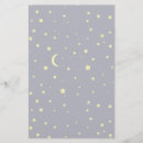 Search for moon and stars stationery paper Crescent
