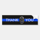 Search for white line bumper stickers Police officer