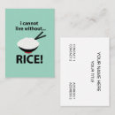Search for rice business cards Chef