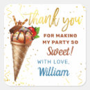 Search for ice cream birthday stickers Birthday thank you