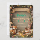 Search for forest friends invitations Cute animals