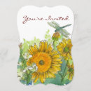 Search for sunflower 60th birthday invitations Watercolor flowers
