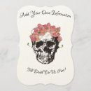 Search for till death do us part invitations Skull