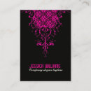 Search for hot pink business cards Black