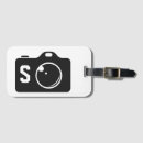 Search for camera luggage tags Black and white