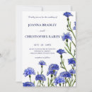 Search for cornflower blue wedding invitations Wildflowers