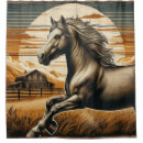 Search for vintage western shower curtains Horse