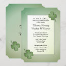 Search for clover wedding invitations Shamrock