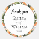 Search for citrus wedding stickers Mediterranean
