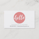 Search for hello beautiful business cards Simple