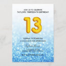 Search for modern trendy 13th birthday invitations Party