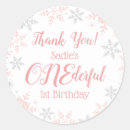 Search for winter wonderland thank you stickers Silver