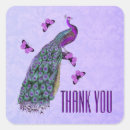Search for peacock feather wedding stickers Purple