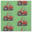 Search for cute farm animal fabric Tractor