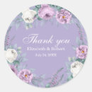 Search for lavender flowers thank you stickers Floral