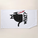 Search for funny beach towels Cat