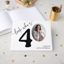 Search for 40th birthday guest books Black and white