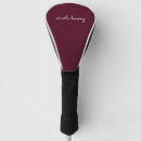 Search for plain golf head covers Burgundy