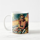 Search for retro woman mugs Beach