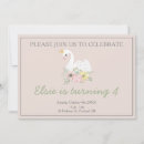 Search for swan princess birthday invitations Floral