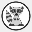 Search for cartoon raccoons stickers Wildlife