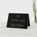 Search for black and gold wedding thank you cards Luxury