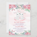 Search for twins bunny baby shower invitations Twin girls