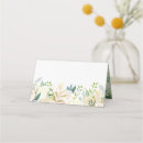 Search for floral wedding place cards Botanical