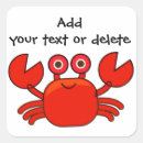 Search for crab cartoon stickers Crabby