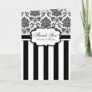 Search for monogram black damask cards White