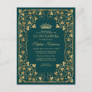 Search for emerald green quinceanera invitations Quinceañera